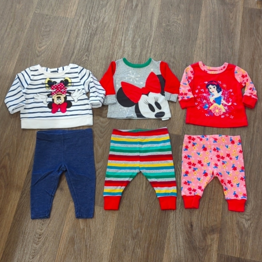 Disney Minnie Mouse And Snow White Baby Girl Clothing Bundle